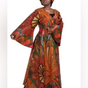 Vibrant Multicolor Maxi Dress